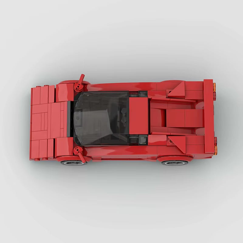 MOC Racing City Car Building Set - Creative Garage Toys - Ideal Gift for Children'S Birthdays and Christmas Gifts