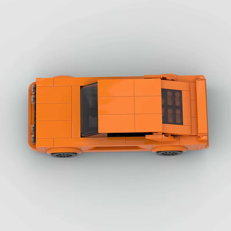 MOC Racer Cars City Sports Vehicle Building Blocks Creative Garage Toys Education Brick Christmas Child Gift