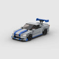 MOC Blue Stripe Street Racer