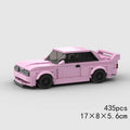 MOC Pink E3 DTM Racer Cars City Sports Vehicle Building Blocks Creative Garage Toys Education Brick Christmas Child Gift